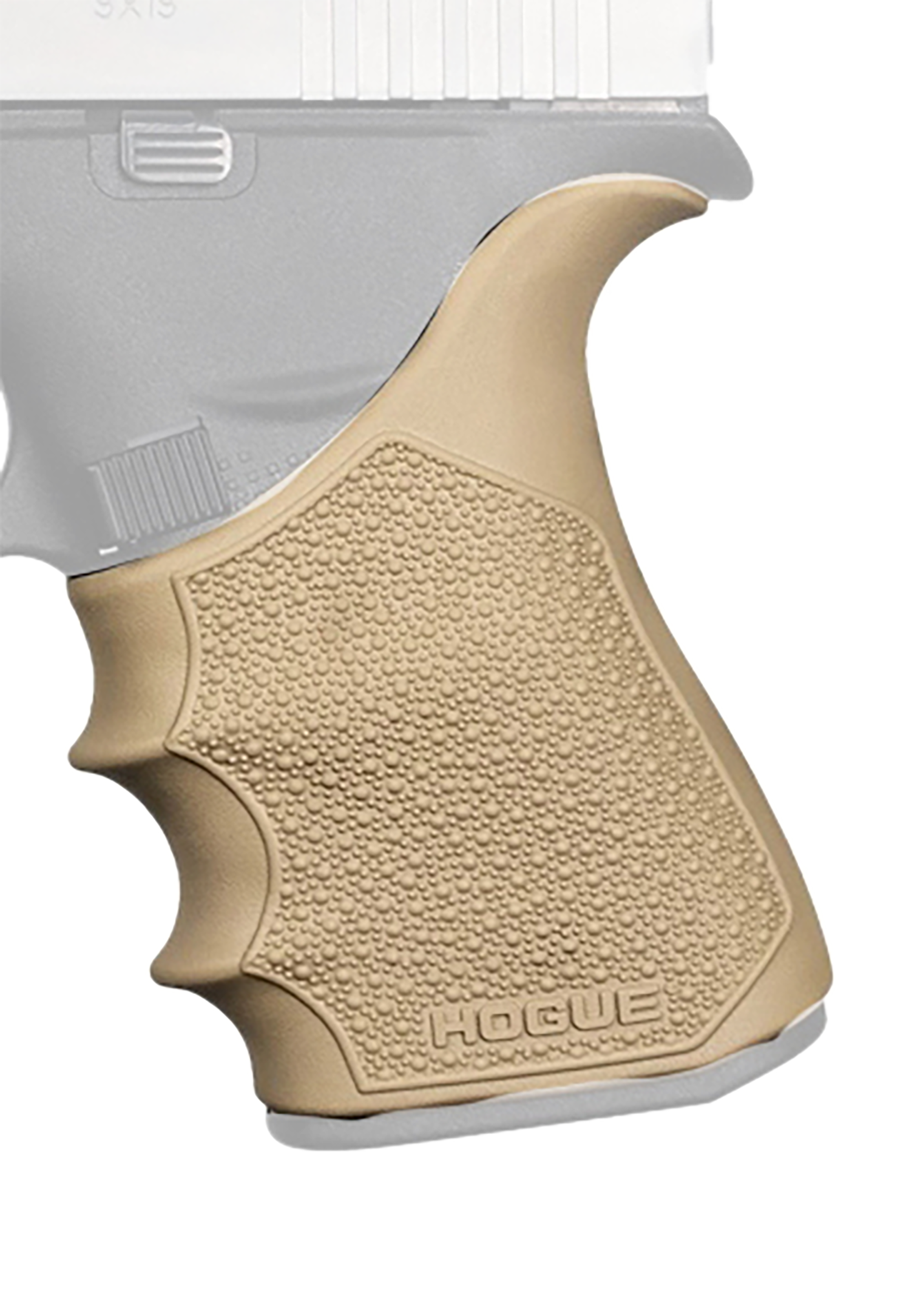 Hogue Handall Beavertail Grip Sleeve Flat Dark Earth Rubber for Handgun Frames