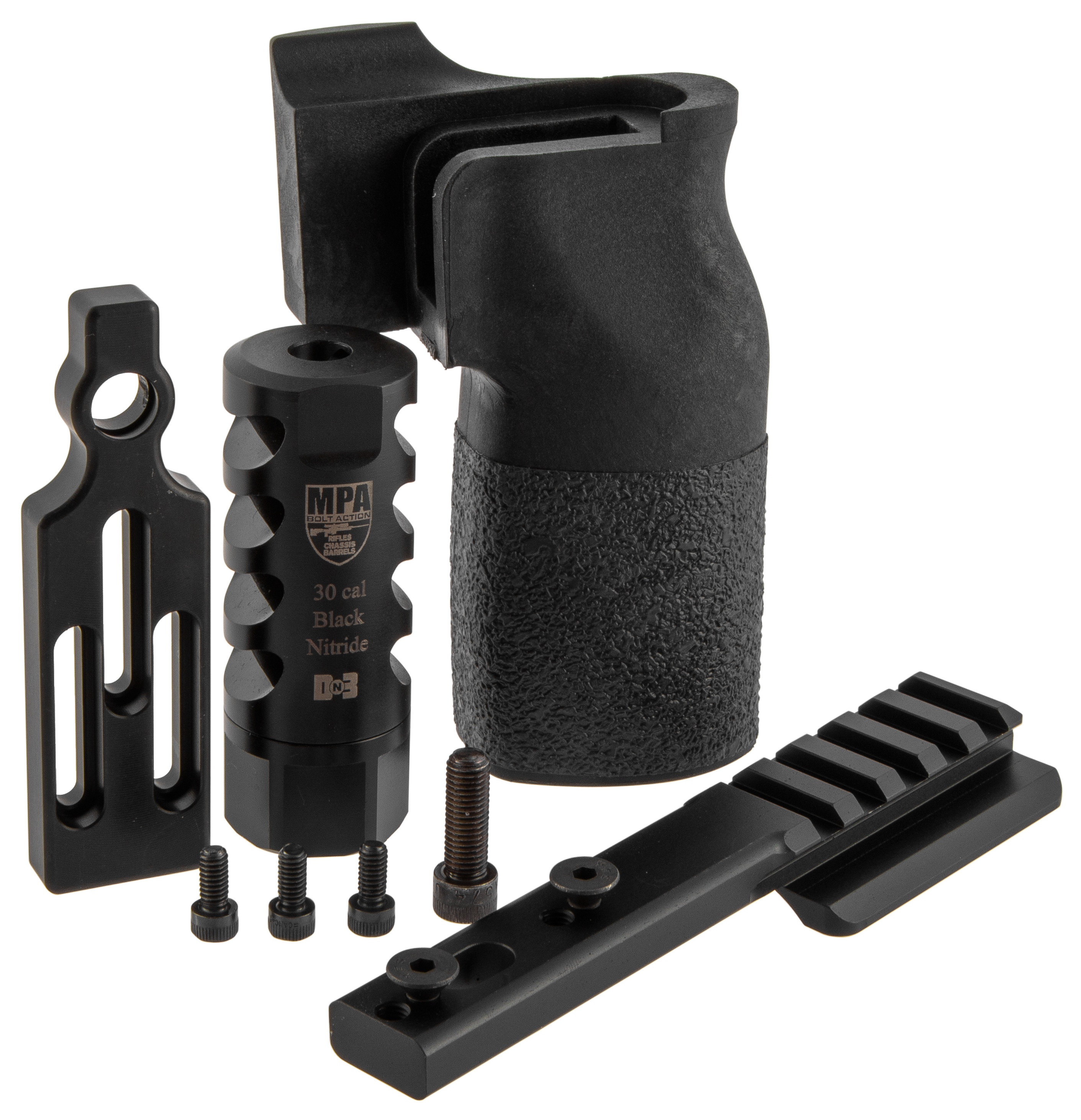 Masterpiece Arms 308PMR Muzzle Brake Vertical Grip V4 Mount for PMR