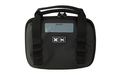 Vertx VTX5709 VTAC Single Pistol Case Black Holds 2 Handguns 420D Nylon Ripstop