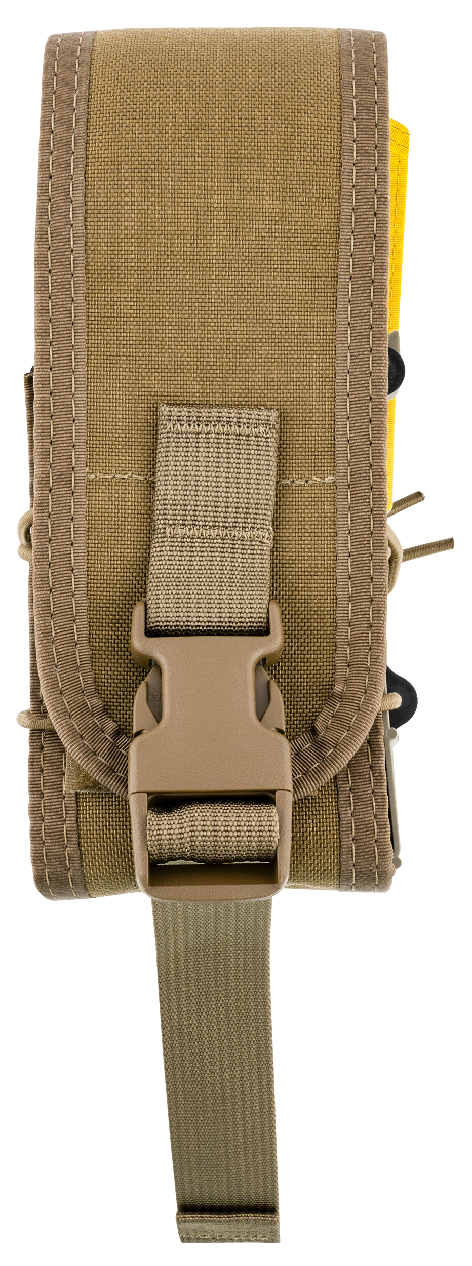 High Speed Gear 182RC0CB TACO X2R Mag Pouch Double Covered Coyote Brown Nylon MOLLE Compatible w/ Rifle