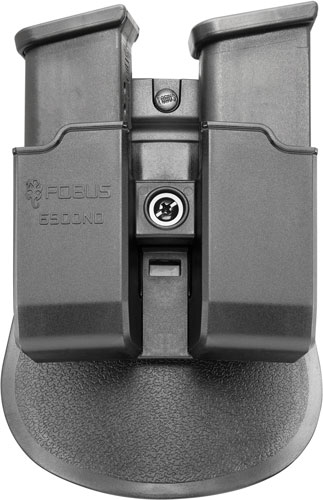 Fobus 6900NDP Double Mag Pouch  Black Polymer Paddle Compatible w/ Double Stack Compatible w/ Glock Compatible w/ HK USP