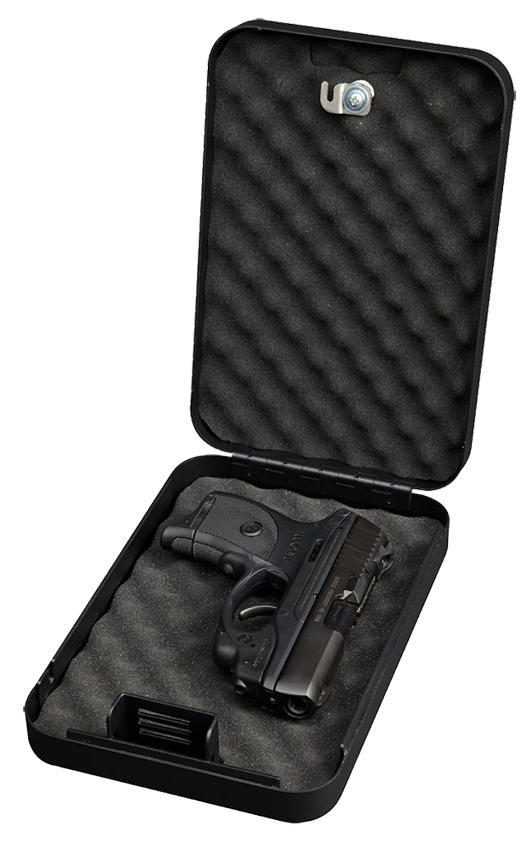 Bulldog BD1121 Personal Vault  Key Entry Black Powder Coat Steel Holds 1 Handgun 9.50" L x 6.50" W x 2" D