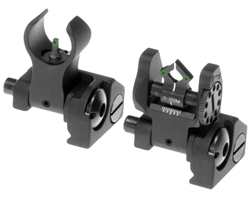 Troy Ind SSIGMCMSTBT01 Tritium Front and Rear Micro BattleSight AR Picatinny