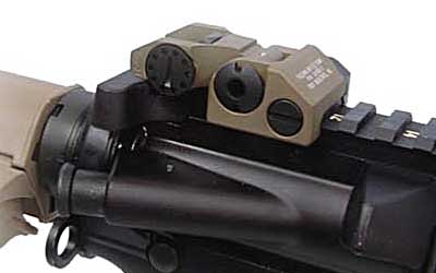 Troy Rear Folding BattleSight Flat Dark Earth for AR-15 Picatinny Rail .50 MOA