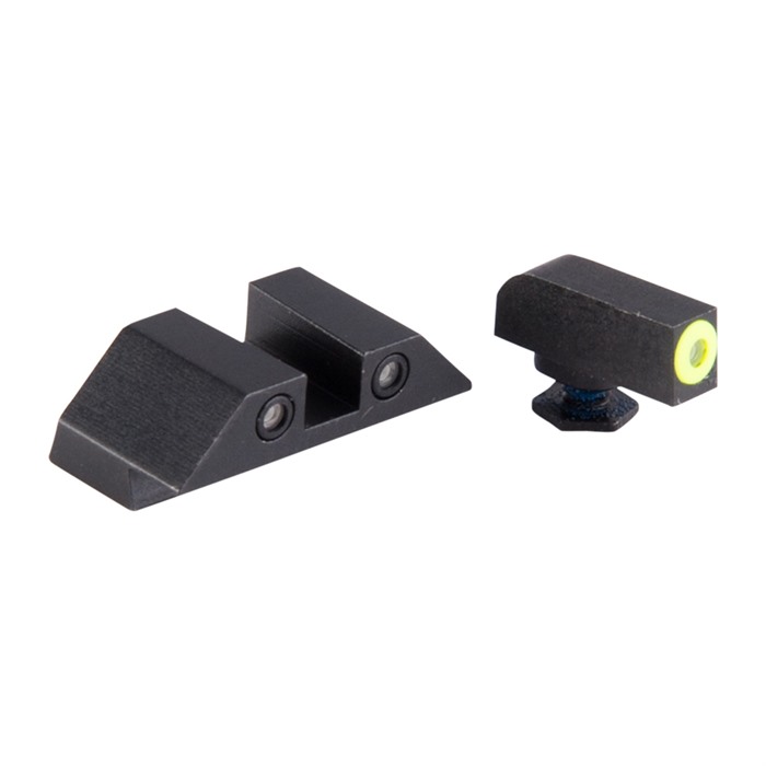 Night Fision Glock Green Tritium Front Yellow Outline Rear Green Tritium
