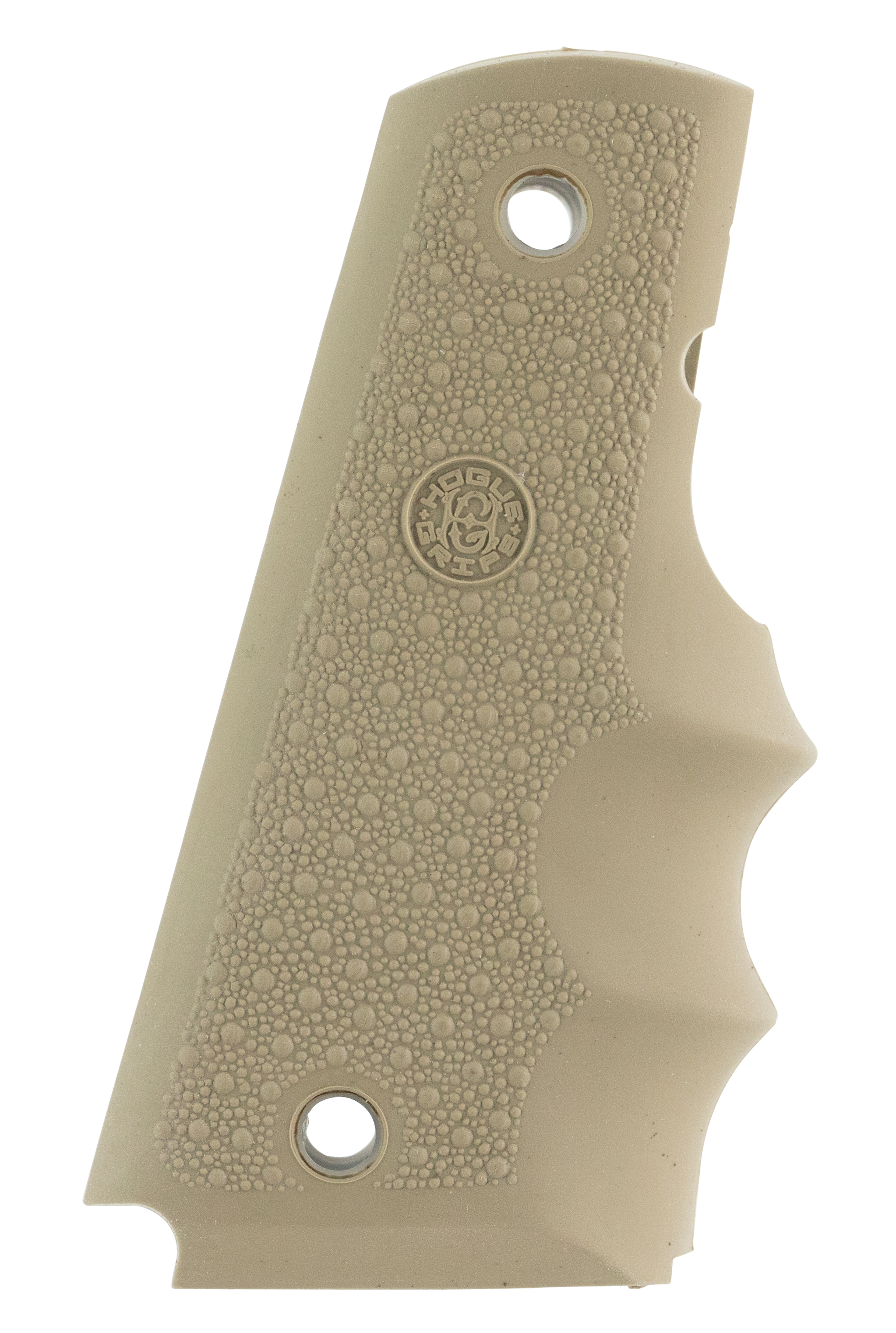 Hogue OverMolded Cobblestone Desert Tan Rubber Grip for 1911 Government
