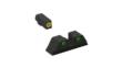 Meprolight USA 412213121 Hyper-Bright  Green Tritium Yellow Outline Front Sight-Green Tritium Black Outline Rear Sight Kimber 1911 WEDGE