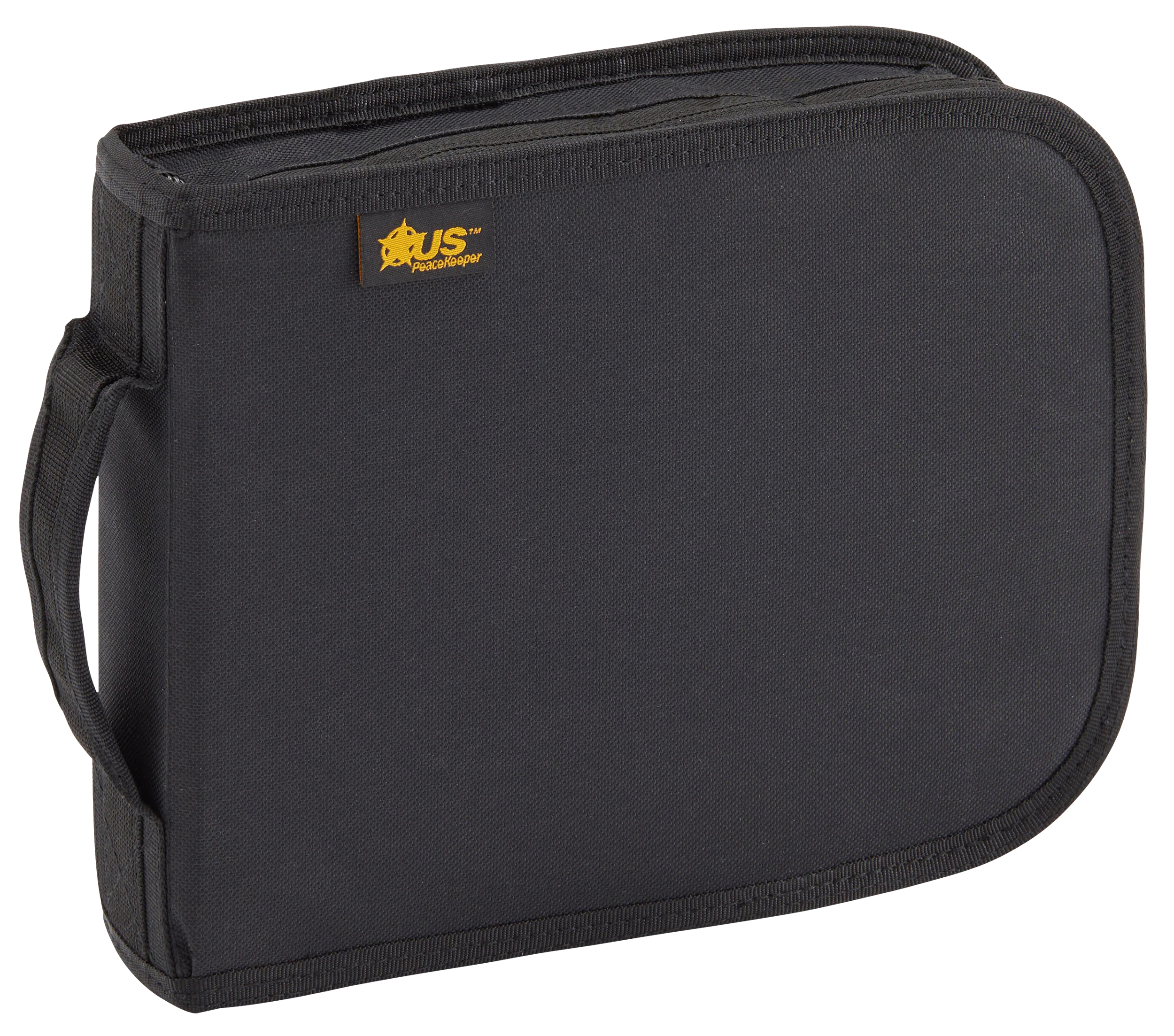 US PeaceKeeper P26108 Handgun Case  Black Holds 1 Handgun Polyester