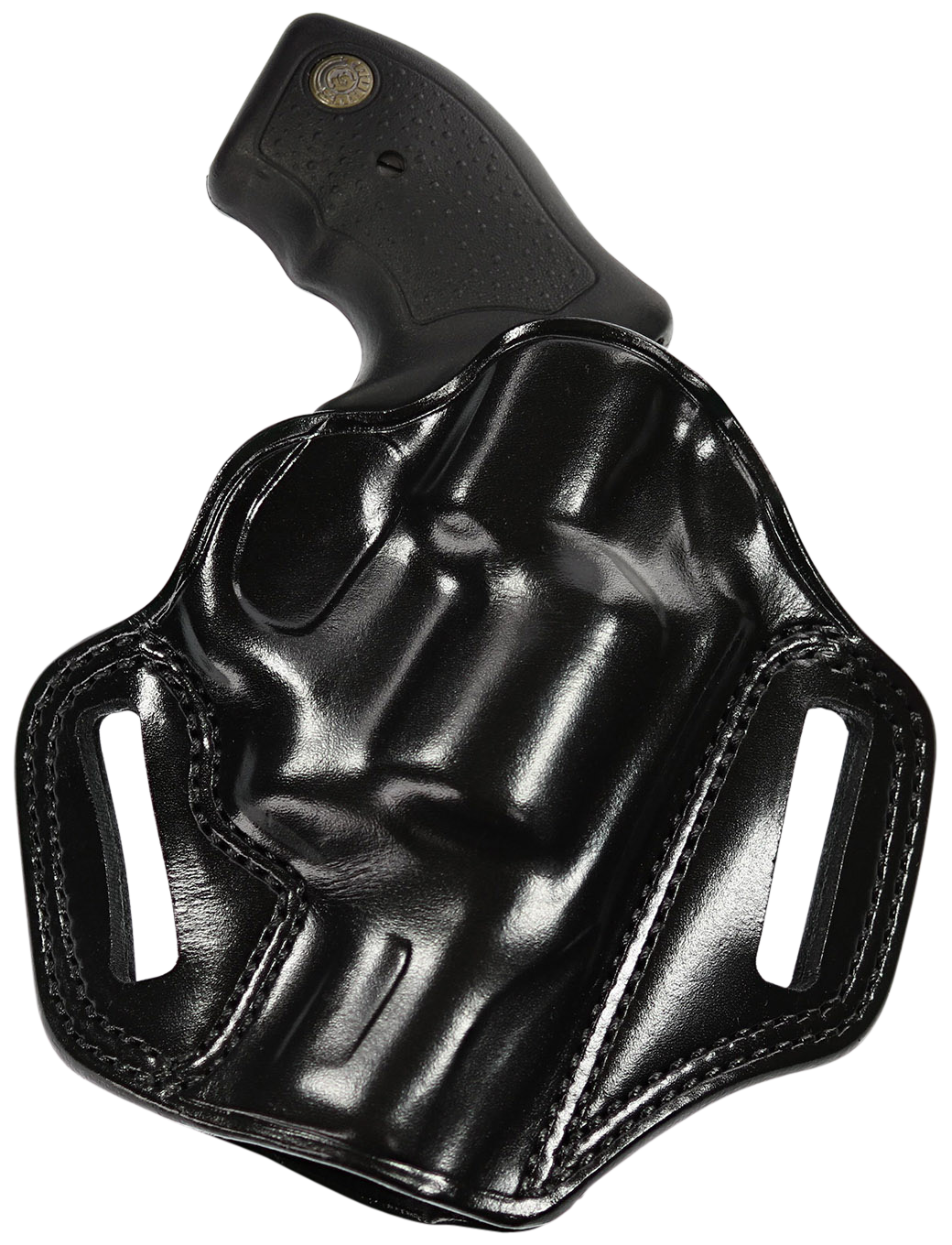 Galco CM270B Combat Master  OWB Black Leather Belt Slide Fits Browning Hi-Power/Springfield SA-35/Girsan MC P35/Match Right Hand
