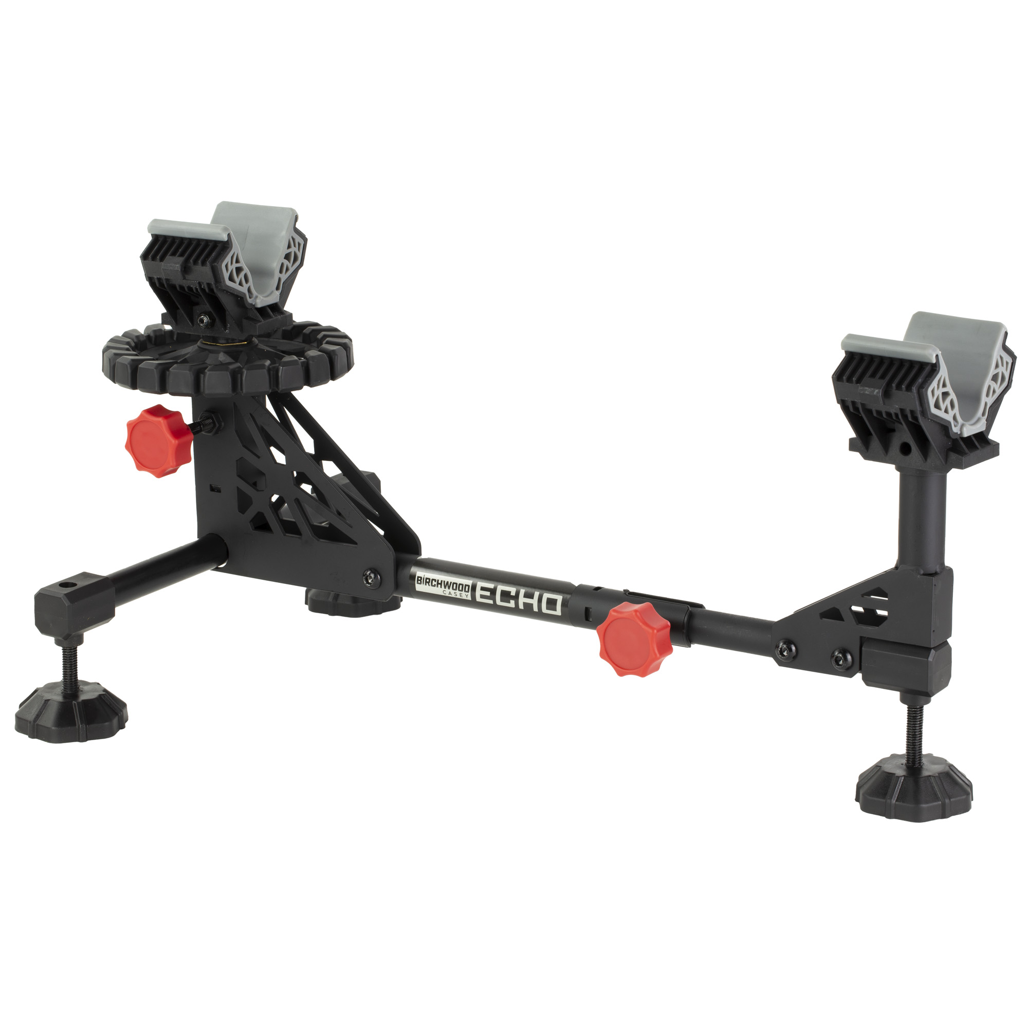 Birchwood Casey ESR Echo Shooting Rest Black Steel/Red Accents, Non-Slip Rubber Feet, Windage & Elevation Adjustments
