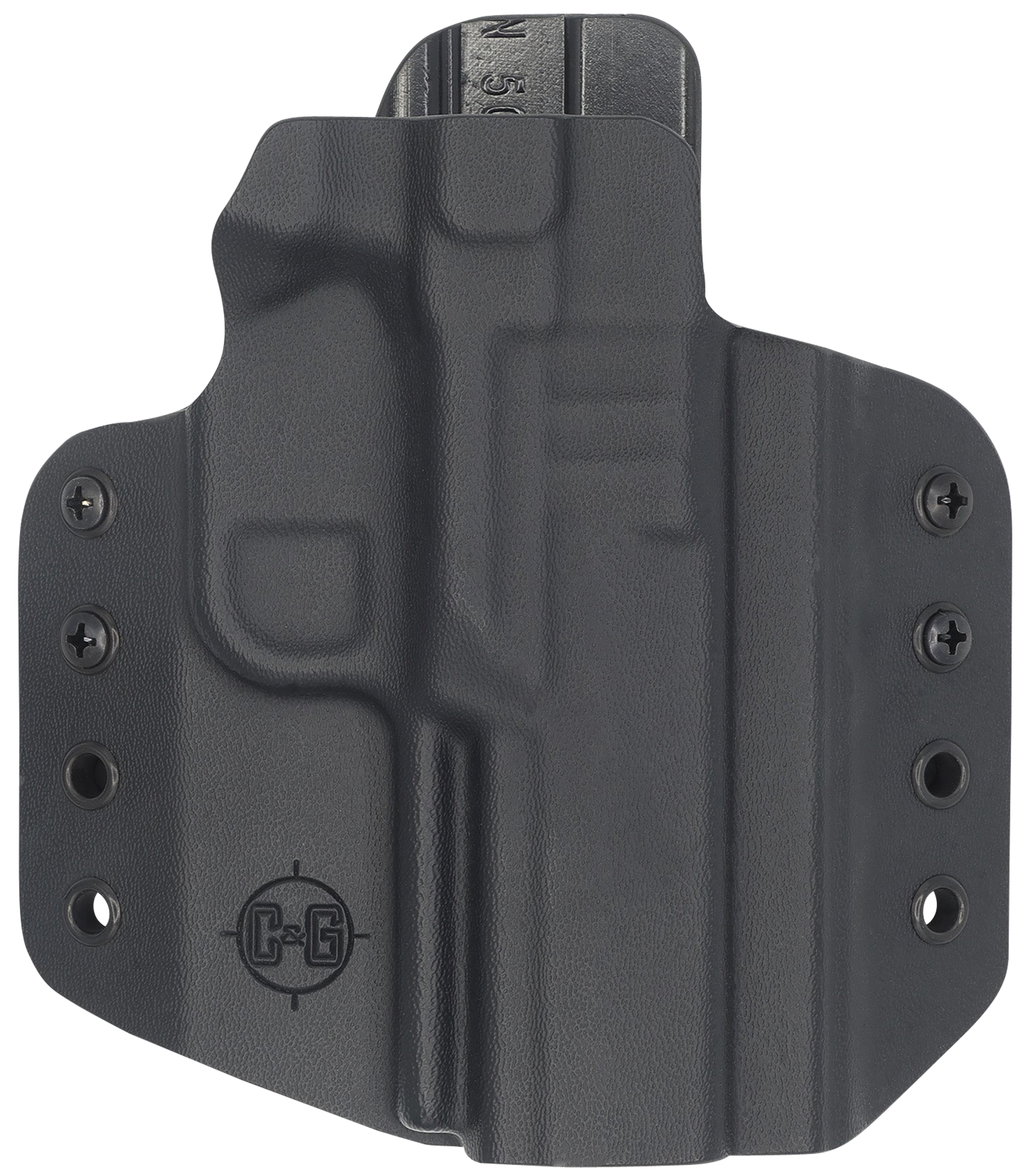 C&G Holsters 1696100 Covert  OWB Black Kydex Belt Loop Fits FN 509/T Right Hand