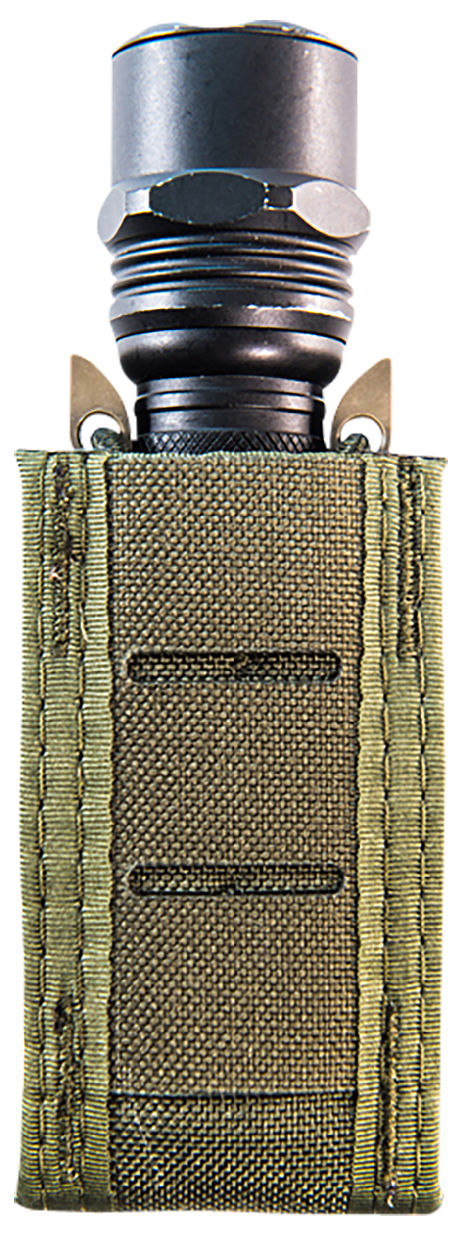 High Speed Gear 41PT00OD TACO Duty Single Pistol Mag, OD Green Nylon with MOLLE Exterior, Fits MOLLE & 2" Belt