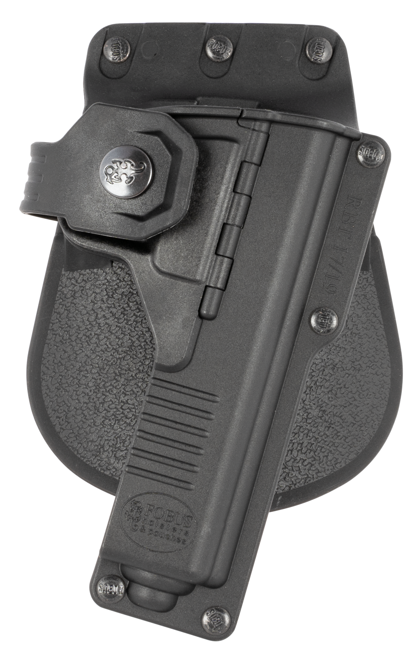 Fobus RBT19 Active Retention Tactical OWB Polymer Paddle Fits Glock 19/23/32 w/Tactical Light or Laser Right Hand