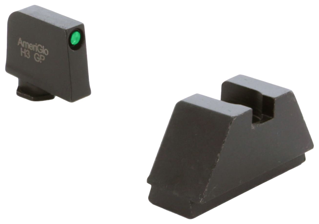 AmeriGlo GL810 Glock Gen 1-5 Optic Compatible Sight Set 2XL Tall Green Tritium