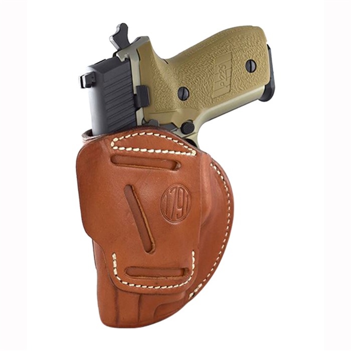 1791 Gunleather 4 Way IWB & OWB Holster Size 4 Classic Brown Right Hand