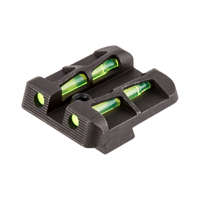 Hiviz LiteWave Handgun Rear Sight Glock 9mm 40 Green Red White LitePipe