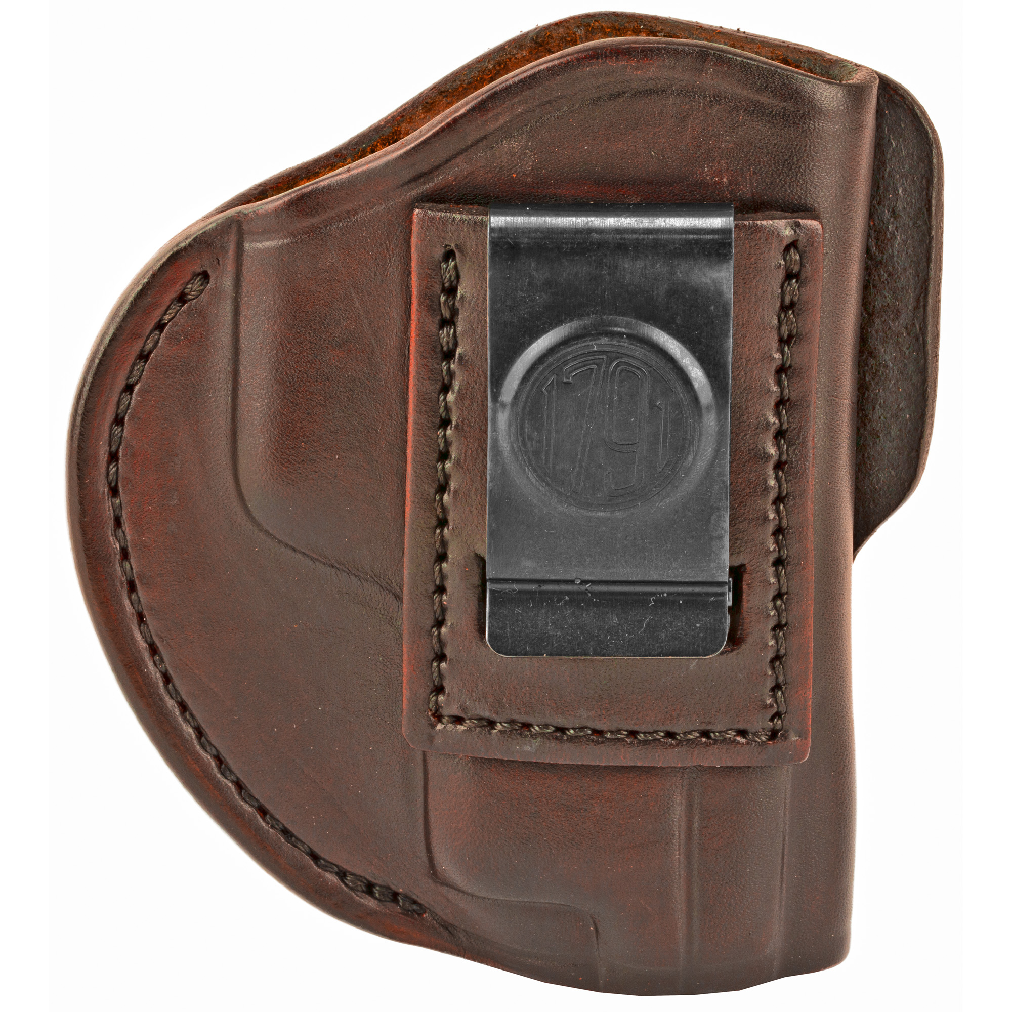 1791 Gunleather 4WH5SBRR 4-Way IWB/OWB 05 Signature Brown Leather Belt Clip Fits S&W M&P/Springfield XD/Glock 17/HK VP9