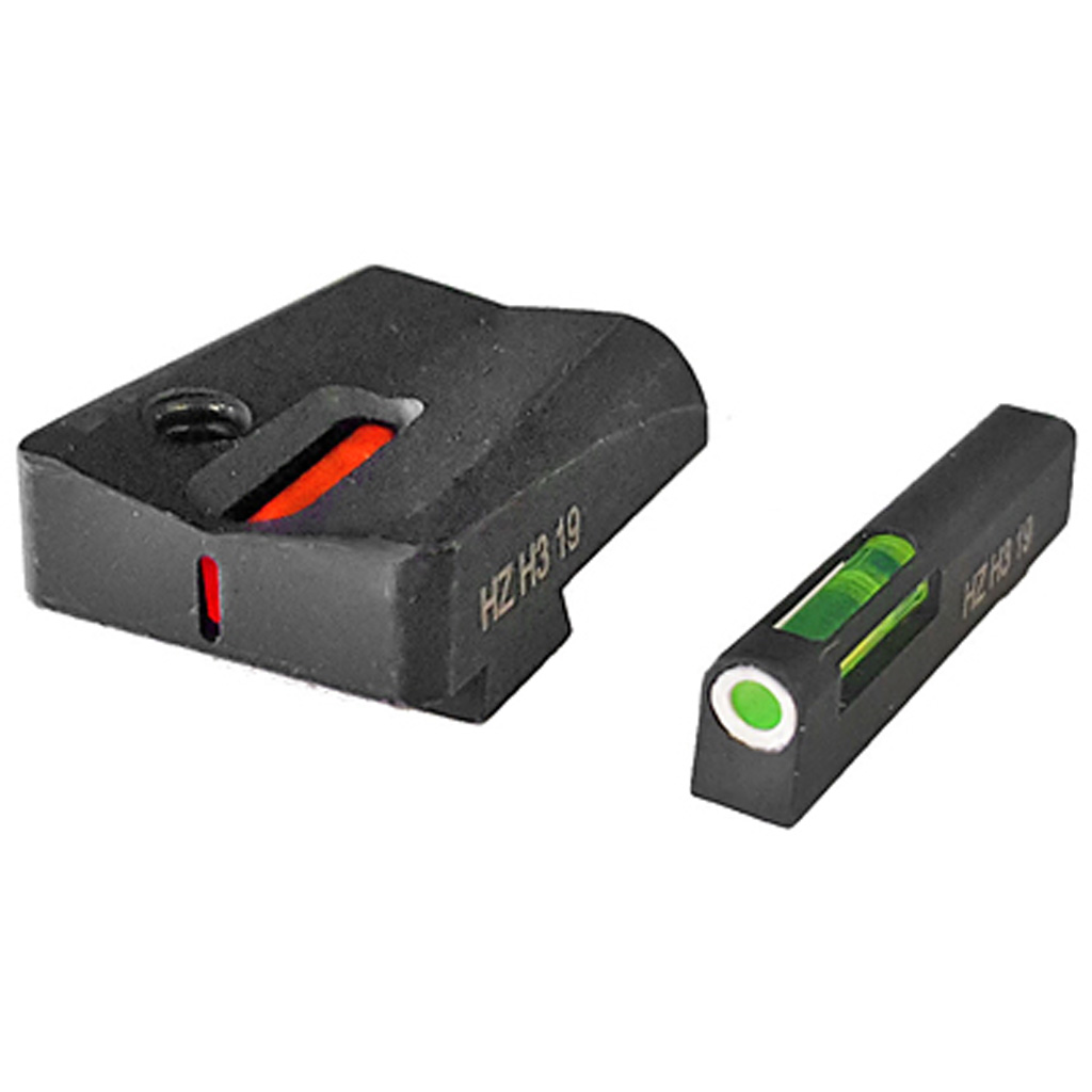 Hiviz LiteWave H3 Tritium Handgun Sight Glock 20 21 Green Orange White Front Ring