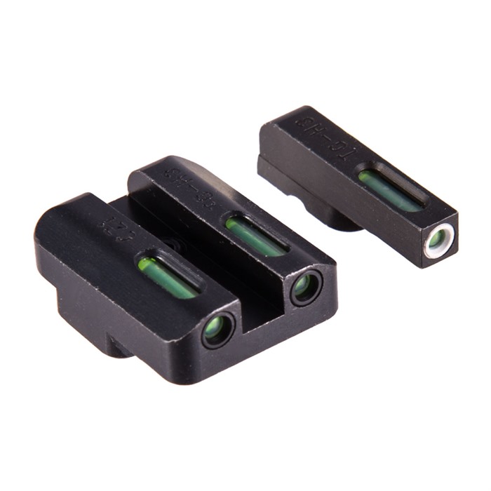 TruGlo TG13CZ1A TFX  Black | Green Tritium & Fiber Optic White Outline Front Sight Green Tritium & Fiber Optic Rear Sight