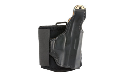 DeSantis Gunhide 014PC8BZ0 Die Hard Rig  Ankle Black Leather Fits Glock 43/43X Right Hand                                                                                                               