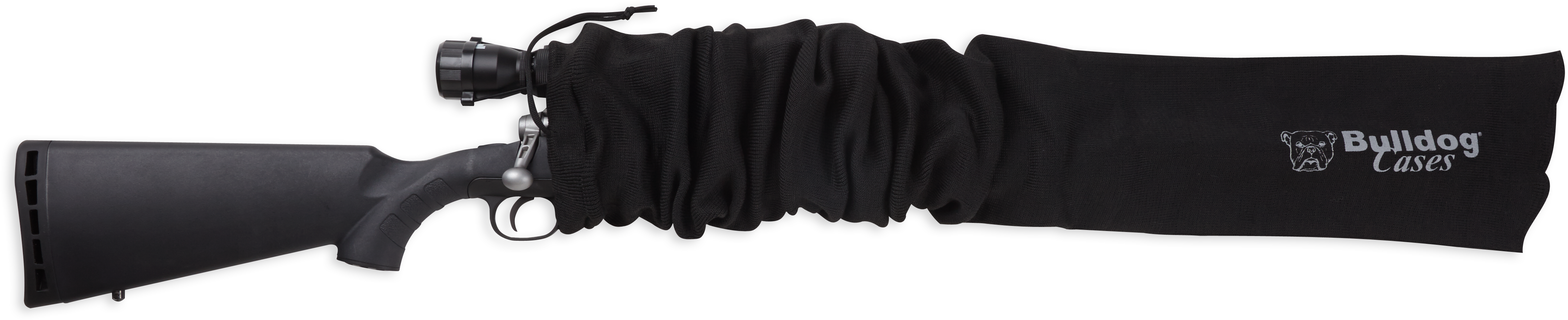 Bulldog BD152 Gun Sock  52" Oversized Scoped Rifle  Moisture Resistant Black