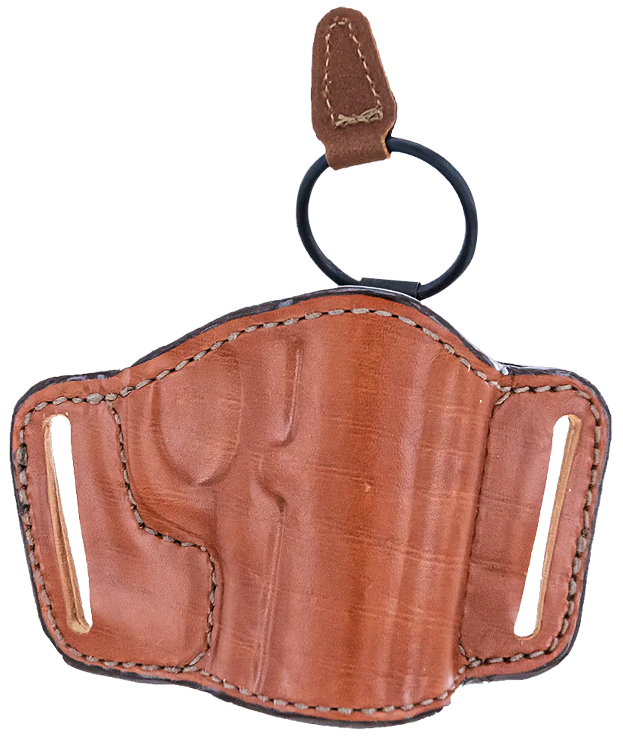 Bianchi 19256 105 Minimalist  OWB Size 14 Tan Leather Belt Slide Compatible w/Sig P365/Glock 42/Bersa Thunder/S&W 1911 Belt Up to 1.75" Wide Right Hand