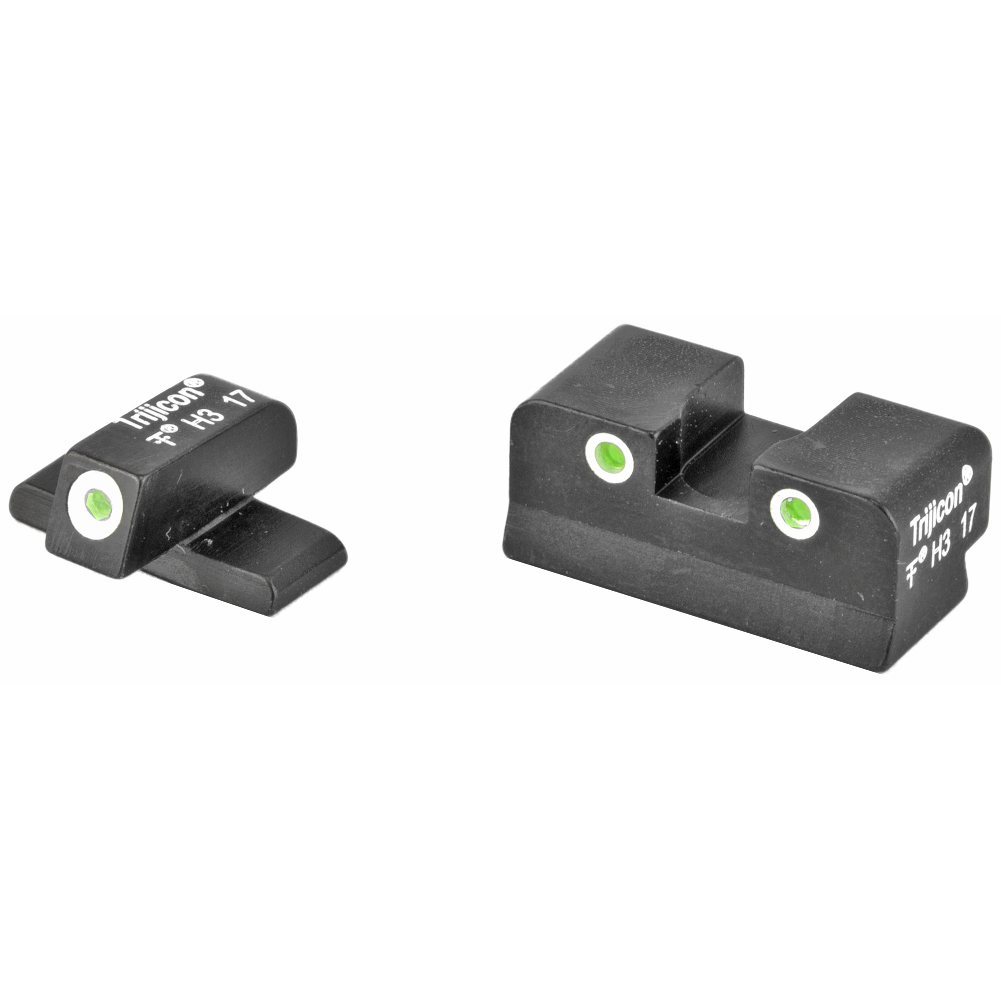 Trijicon 600481 Bright & Tough Night Sights  Green/Tritium White Outline Front Sight-Green/Tritium White Outline Rear Sight Springfield Armory XD/XD-M/XD-S