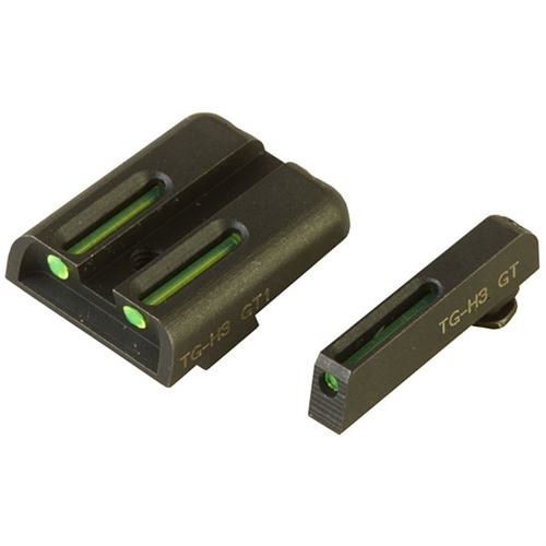 Truglo Tfo Green Tritium Fiber Optic Glock Sights Fits 17 19 26 33 34 39
