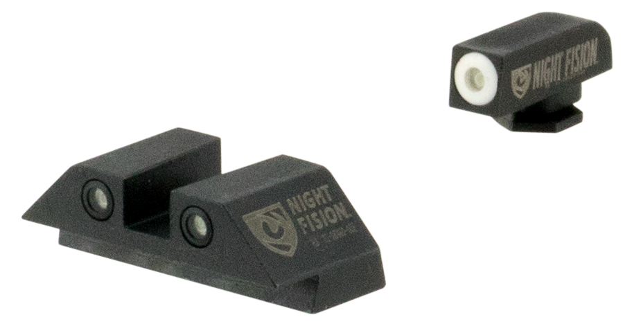 Night Fision Glock Tritium Night Sights Green White Outline for 17 17L 19 22