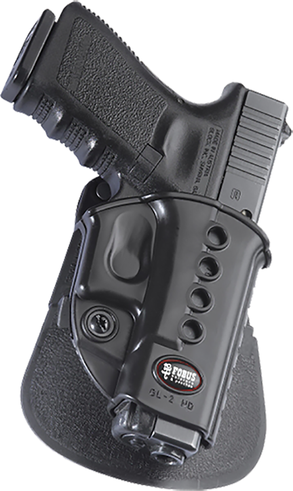 Fobus GL2E2RPL Passive Retention Evolution OWB Black Polymer Roto Paddle Compatible w/Glock 17/22/32/44