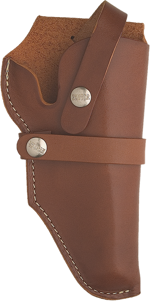 Hunter Company 1190 Hip Holster  OWB Chestnut Tan Leather Belt Loop Fits Taurus Judge 3" Cylinder Fits 2-3" Barrel Right Hand