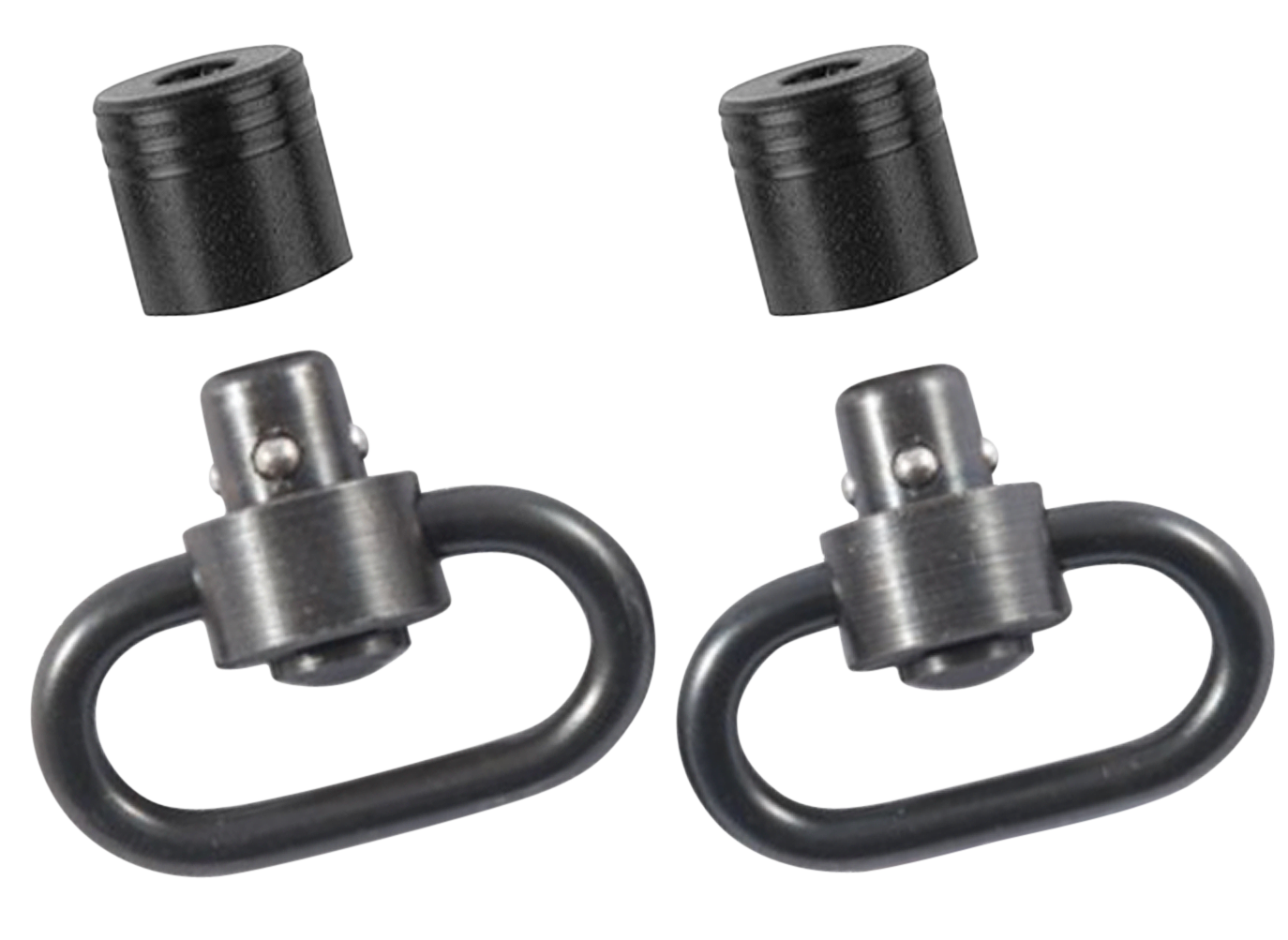 Outdoor Connection PBS19121 Push Button Swivel Set  1" Black Steel