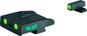 Meprolight Tru-Dot Green Tritium White Outline Front and Rear Sights XD-M XD-S
