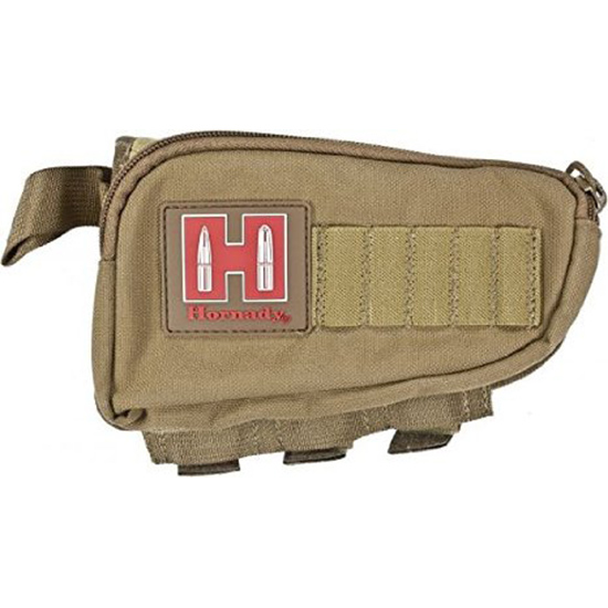 Hornady 99110 Gun Cheek Piece  Tan Cordura 5rd Rifle Right Hand
