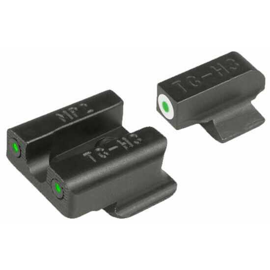 TruGlo TG231Z1W Tritium Pro  Black | Green Tritium White Outline Front Sight Green Tritium Rear Sight
