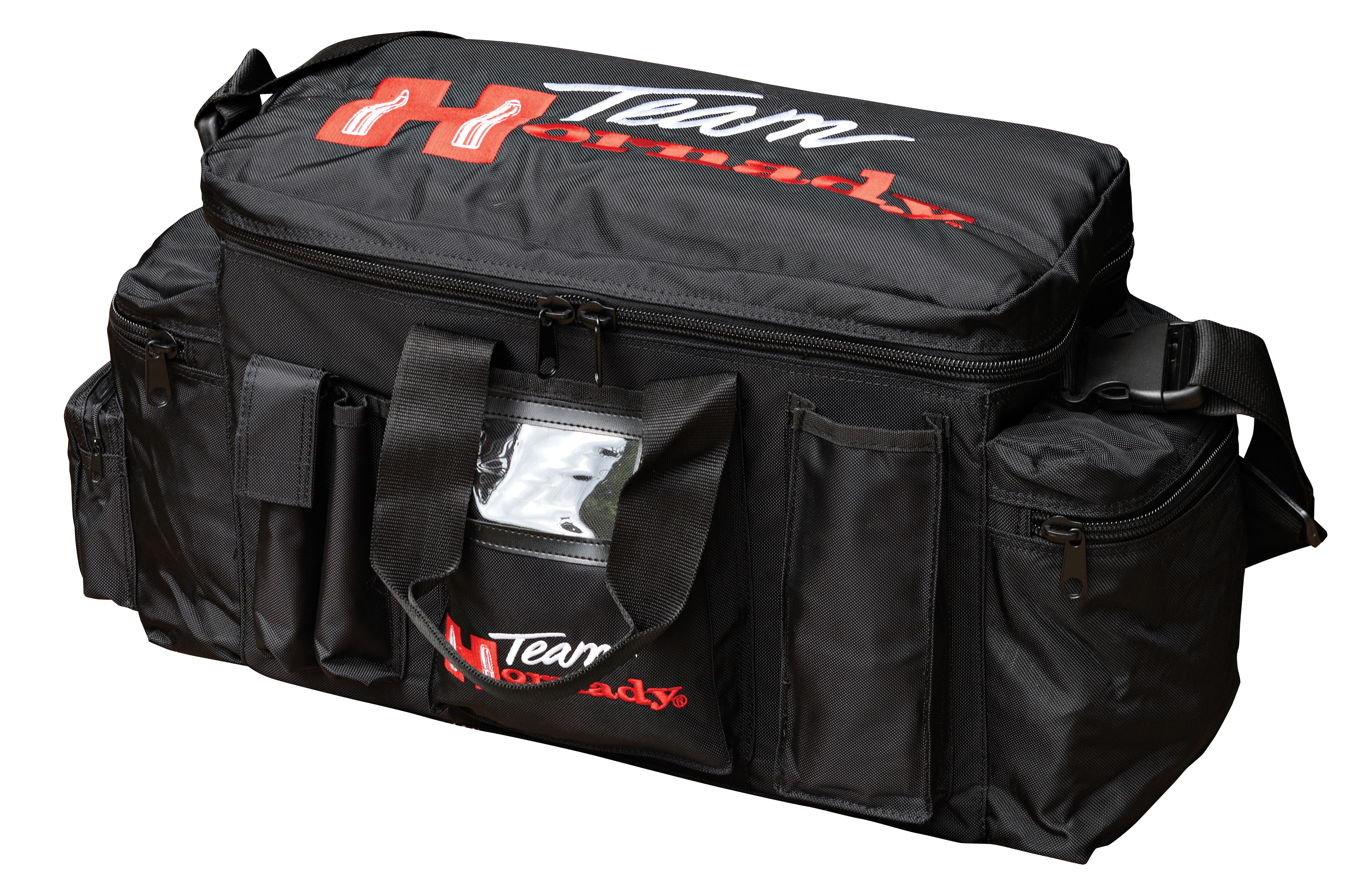 Hornady 9919 Team Hornady Range Bag Black with Red Logo Nylon with Large Compartment & Embroidering