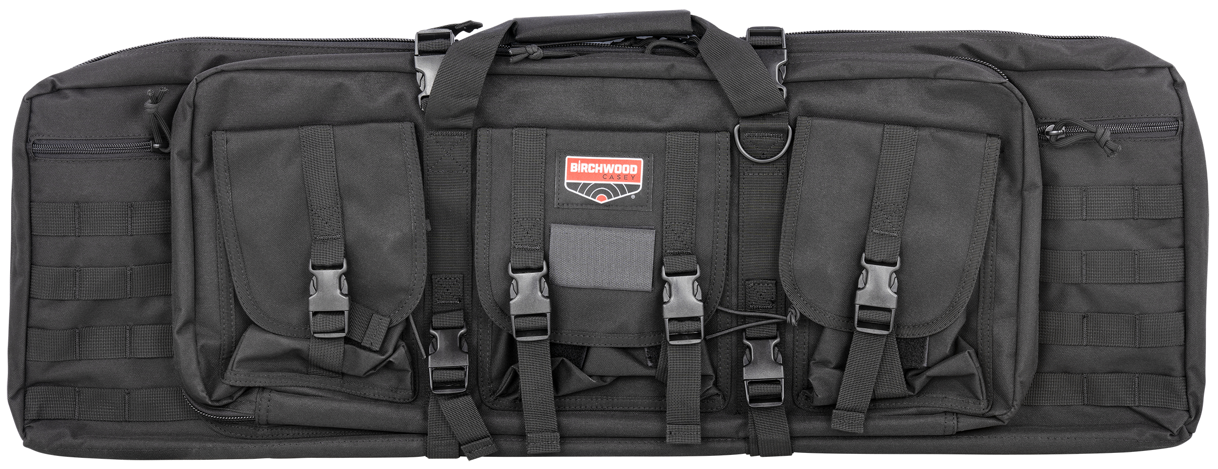 Birchwood Casey RBG36 Single Gun Case  36" Black 600D Polyester w/ Padded Straps/3 Large Storage Pockets & Dual Zippered Storage