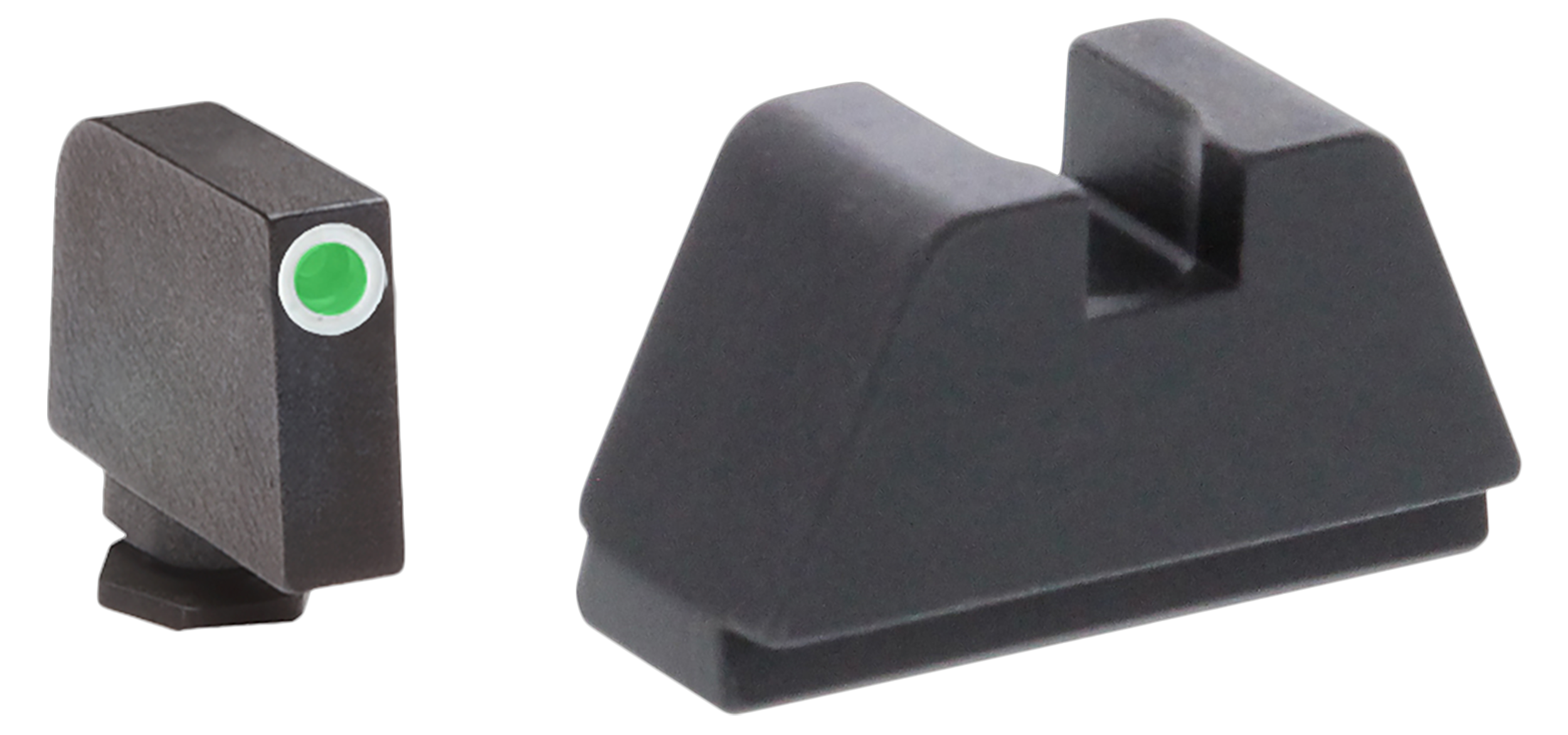 AmeriGlo Gl481 Glock Optic Compatible Sight Set 2xl Green Tritium White Outline