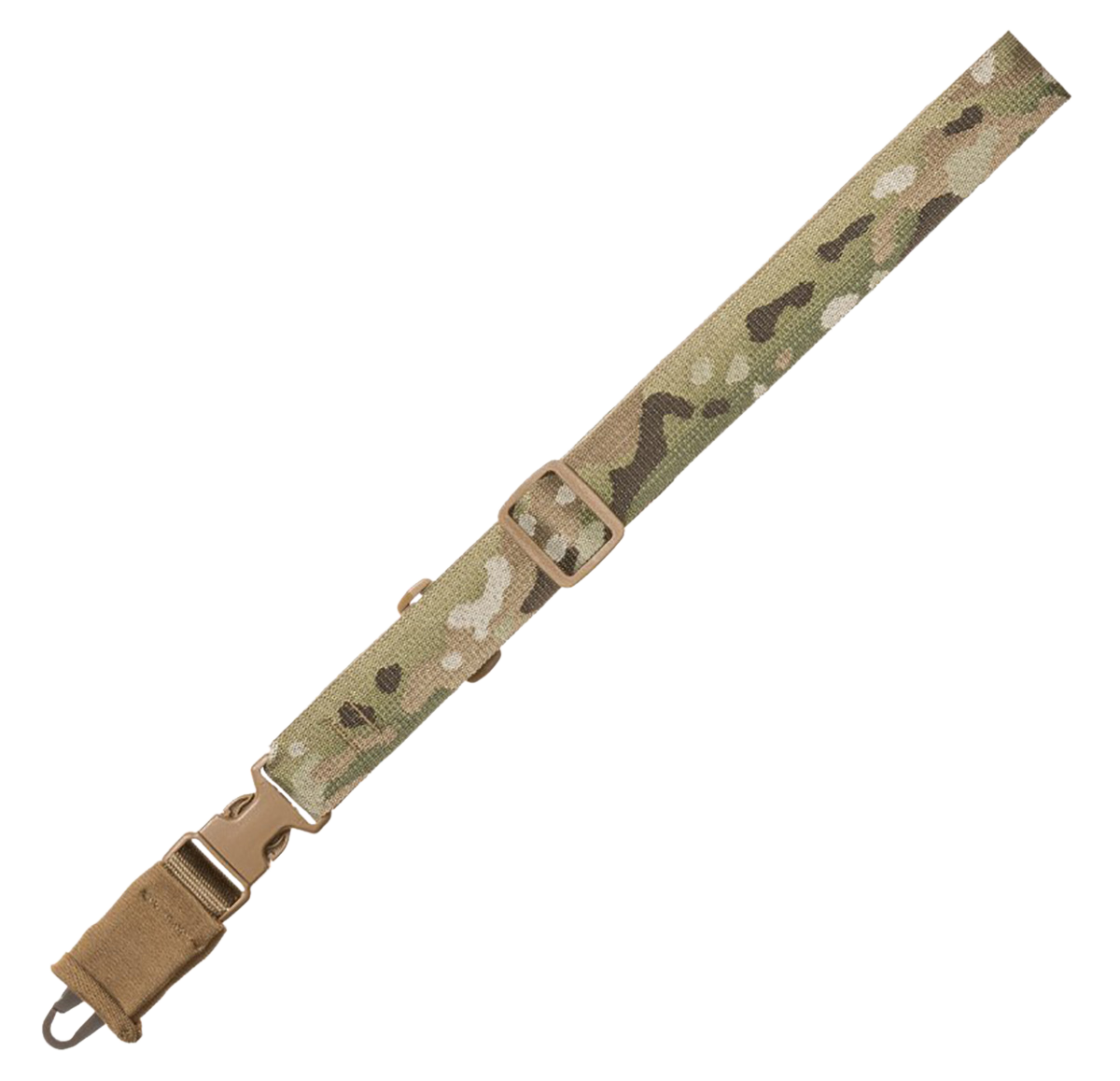 Tacshield T6005MB CQB Sling made of MultiCam Webbing with HK Snap Hook & Single-Point Design for Rifle/Shotgun