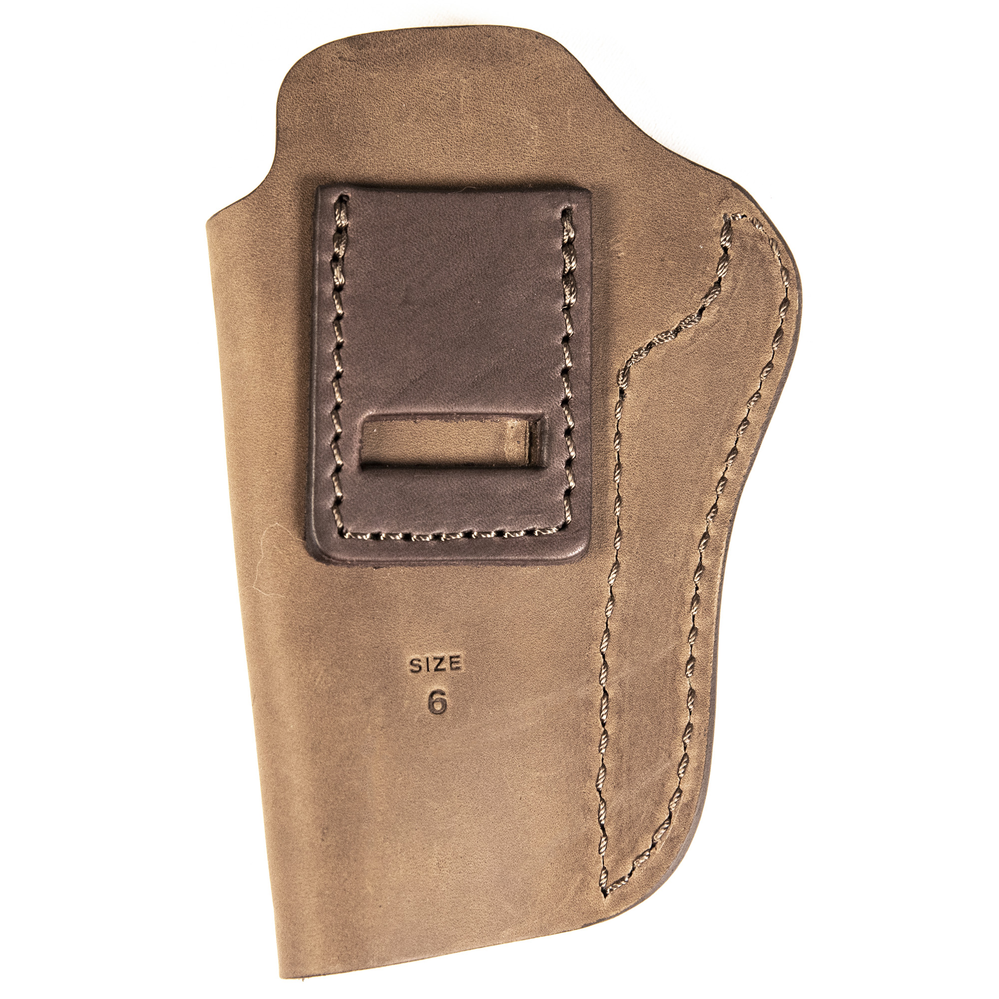 Uncle Mikes-leather(1791) UMIWB6BRWA Inside the Waistband  IWB, Size 06, Brown Leather, Belt Clip Fits 1911 5", Right Hand