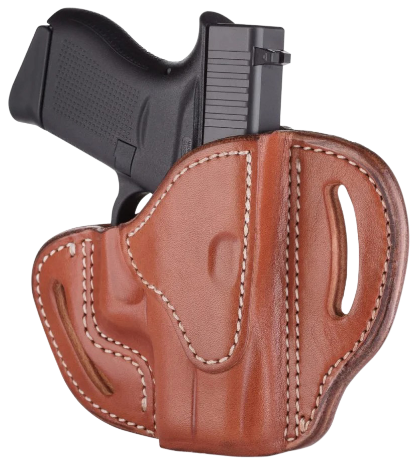 1791 Gunleather ORBHCCBRR BHC Optic Ready OWB Compact Classic Brown Leather Belt Slide Compatible w/Glock 43/Sig P365 Right Hand