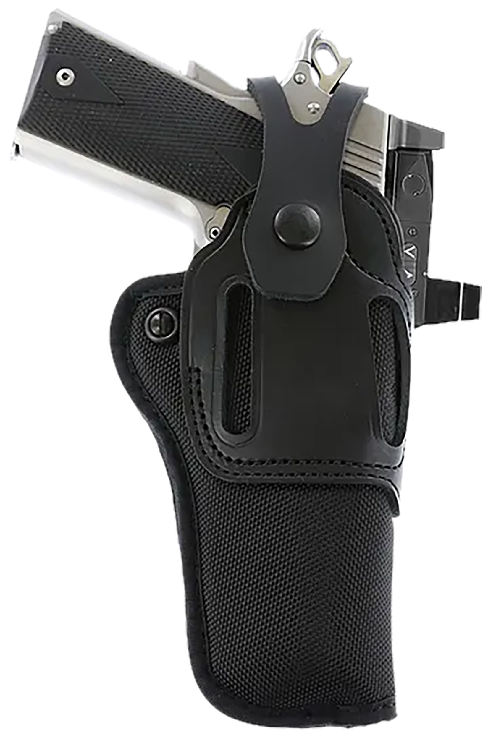 Galco SA95RB Switchback Strongside Crossdraw Belt Black Hybrid Leather-Synthetic Ambidextrous