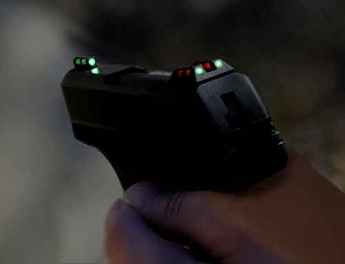 Hiviz Front Rear Sight for Smith and Wesson M P Fullsize Green White LitePipe
