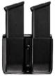 Uncle Mike's 51372 Kydex Double Mag Case Double Black Kydex Paddle Belts 1.75" Wide