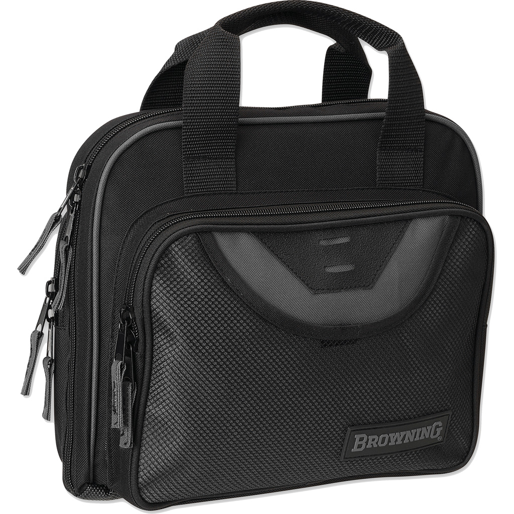 Browning 12902099 Crossfire Double Black/Gray 600D Polyester Holds 2 Handguns