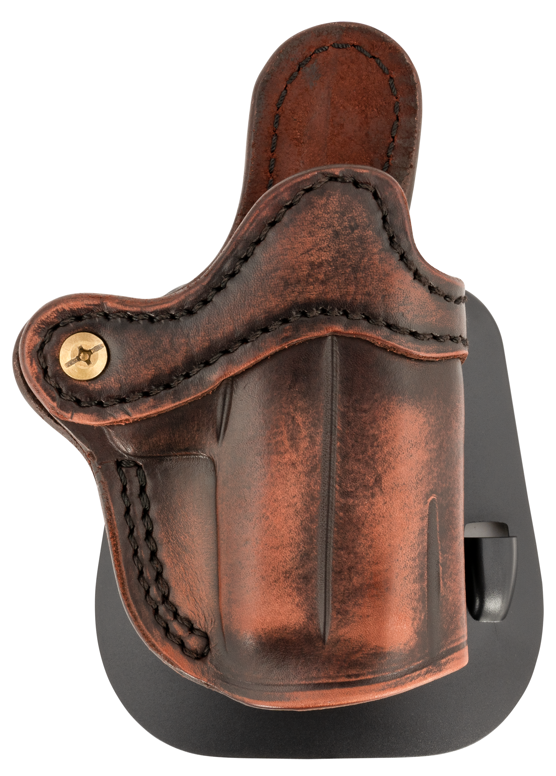 1791 Gunleather ORPDHCVTGR Paddle Holster Optic Ready OWB Size Compact Vintage Leather Paddle Fits Glock 43 Fits Sig P365 Fits Taurus GX4 Right Hand