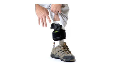 Sticky Holsters ANKLEBITER AnkleBiter Wrap System Black/Green Latex Free Rubber Ankle