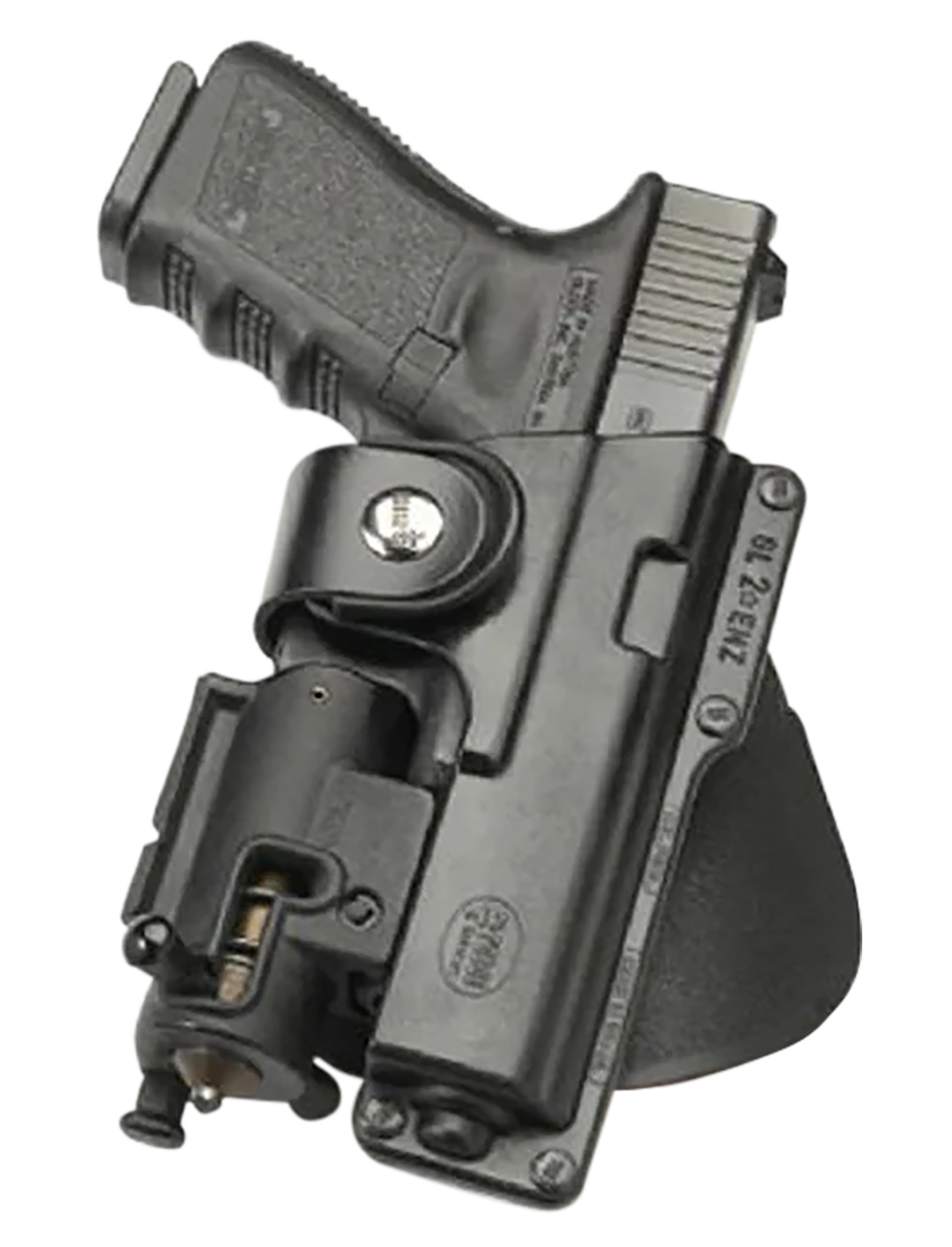 Fobus GLT19RP Active Retention Tactical OWB Black Polymer Belt Fits Glock 19/23/32 w/Tactical Light or Laser Right Hand