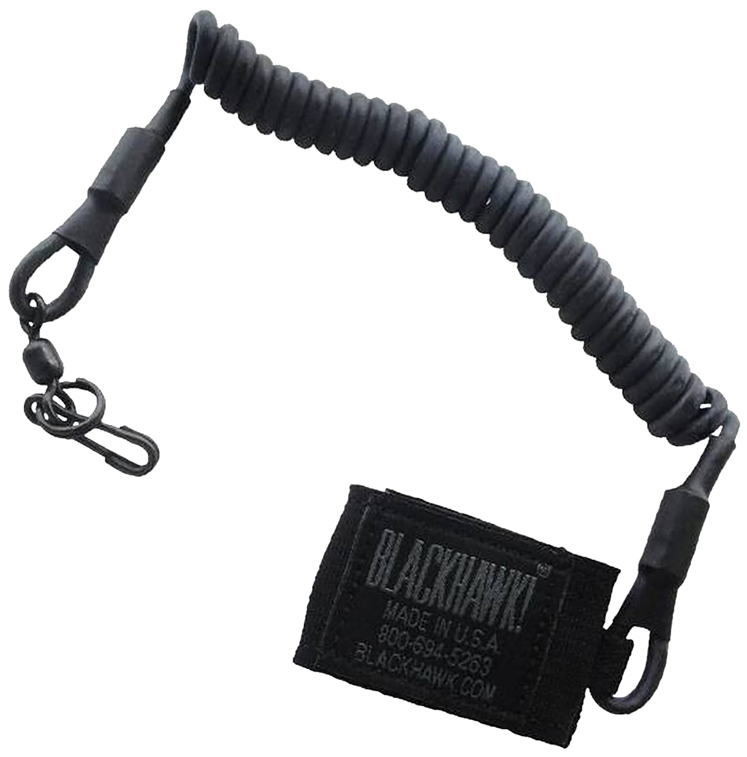 Blackhawk 90TPL2BK Tactical Pistol Lanyard Coiled Wire