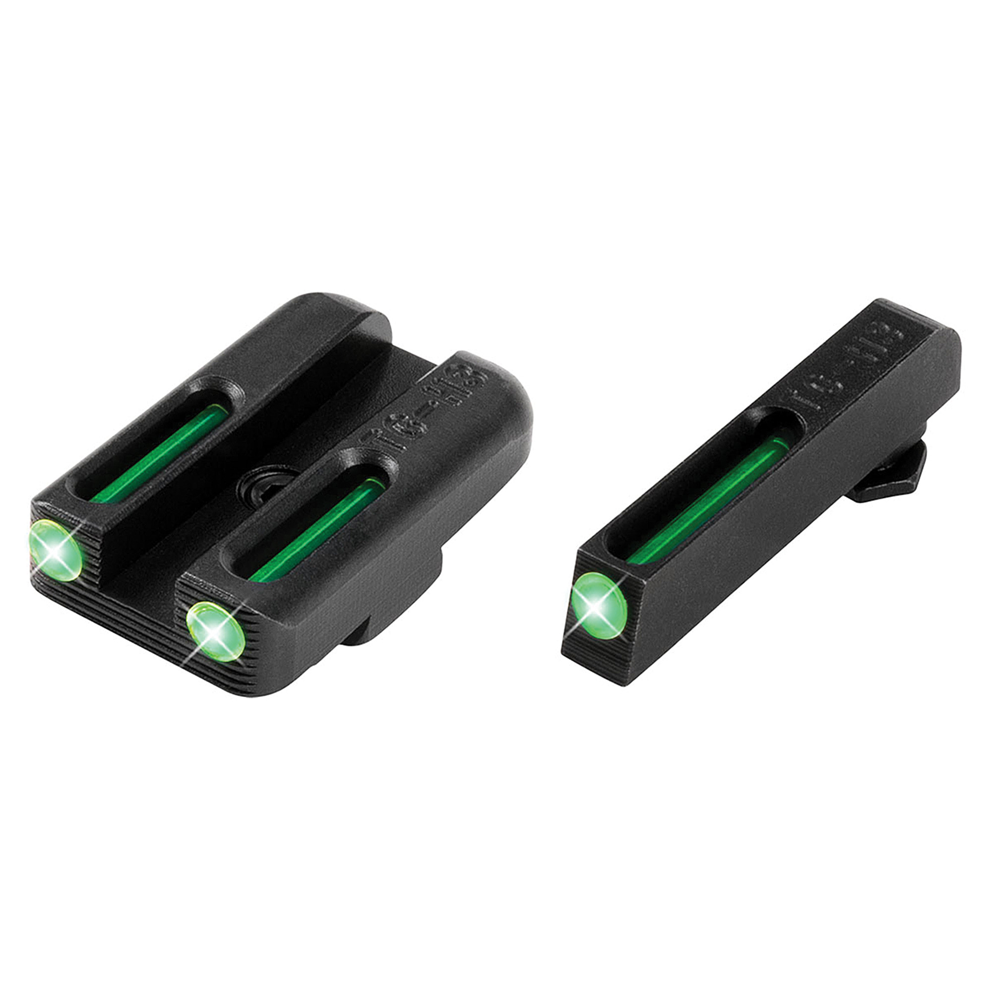 TruGlo TG131GT1A TFO  Green/Tritium/Fiber Optic Front Sight-Green/Tritium/Fiber Optic Rear Sight Glock 42/43
